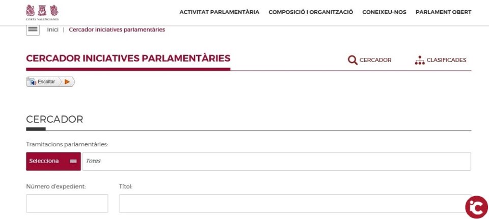 Les contestacions del Consell es publicaran directament al web de les Corts