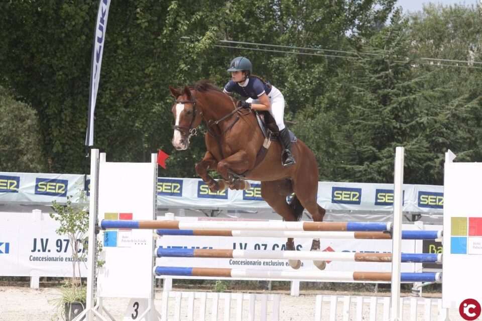 La jinete monfortina Leire Fernández en el campeonato de España