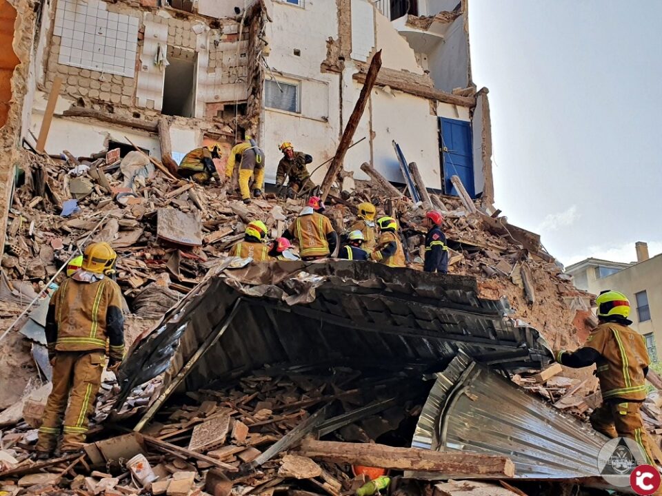 Un ensorrament al carrer Sant Agustí produeix una víctima mortal