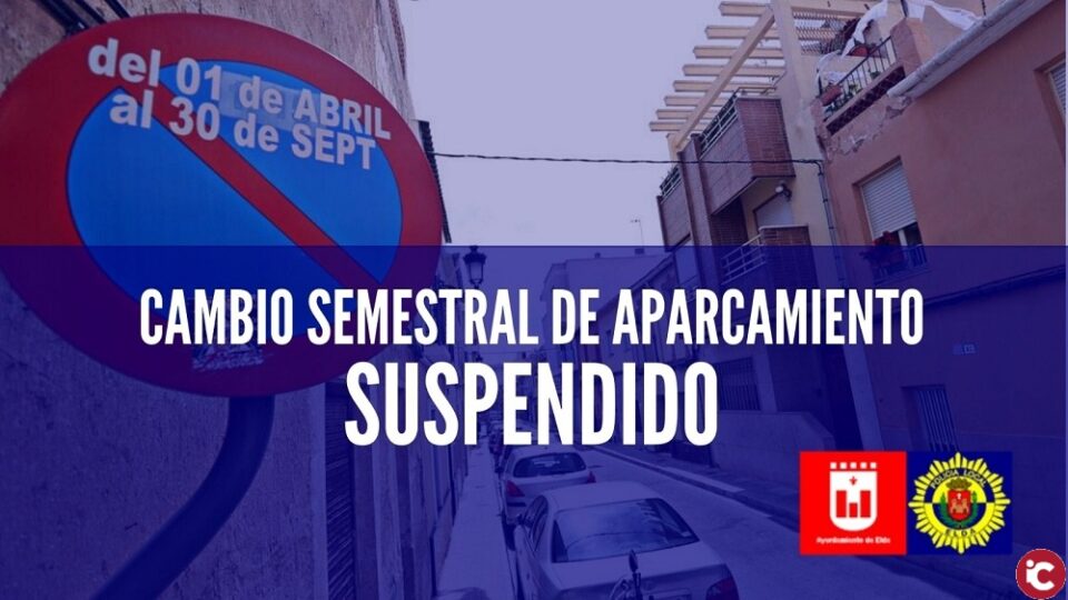 Queda suspendido el cambio semestral de aparcamiento