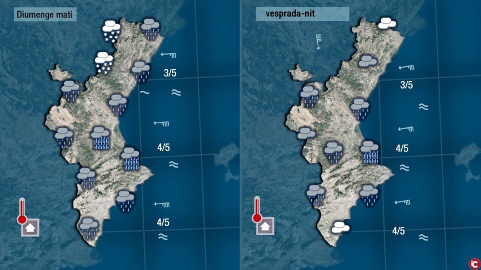 Emergències recomana precaució davant les primeres nevades i el temporal de pluja