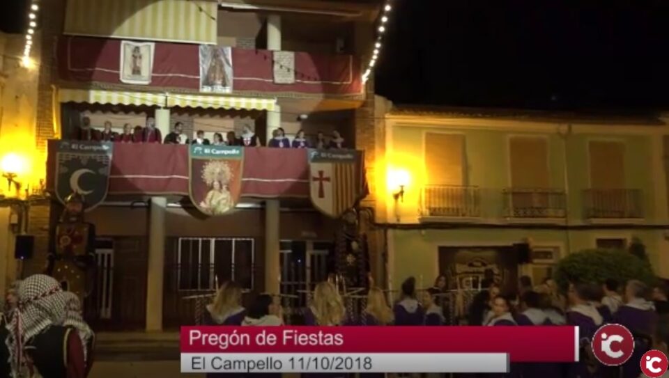 Del 11 al 15 de octubre: Fiestas de Moros y Cristianos de El Campello. Pregón de Fiestas