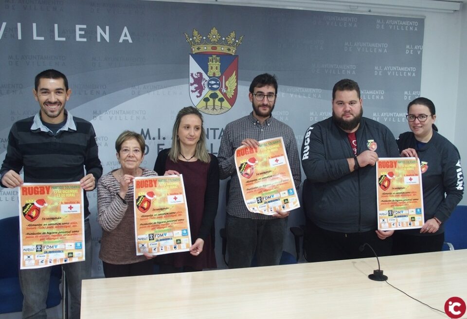 Partido benéfico de rugby en Villena por Cruz Roja