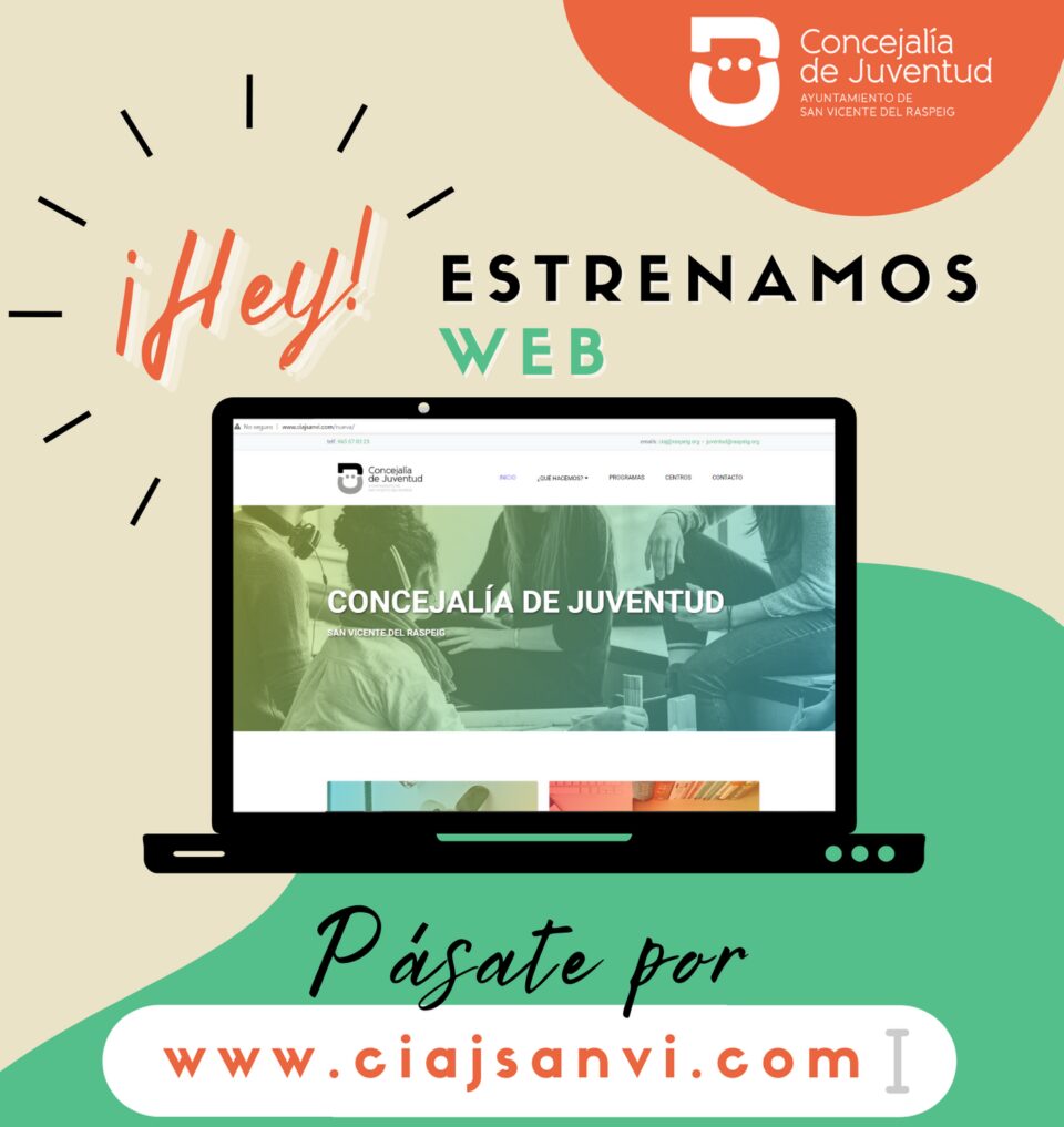 La Concejalía de Juventud lanza su nueva web y su nuevo programa de actividades y cursos para este trimestre