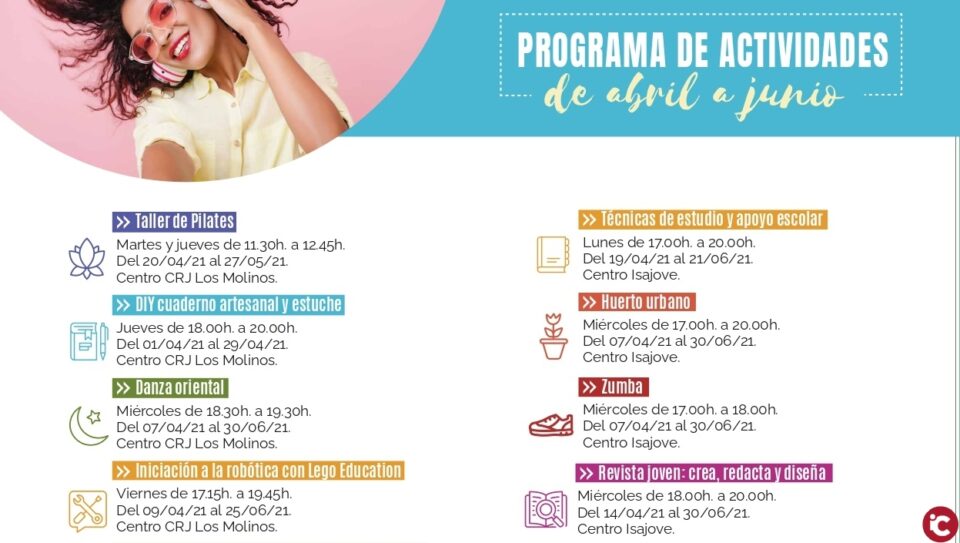 La Concejalía de Juventud presenta sus nuevos cursos para abril