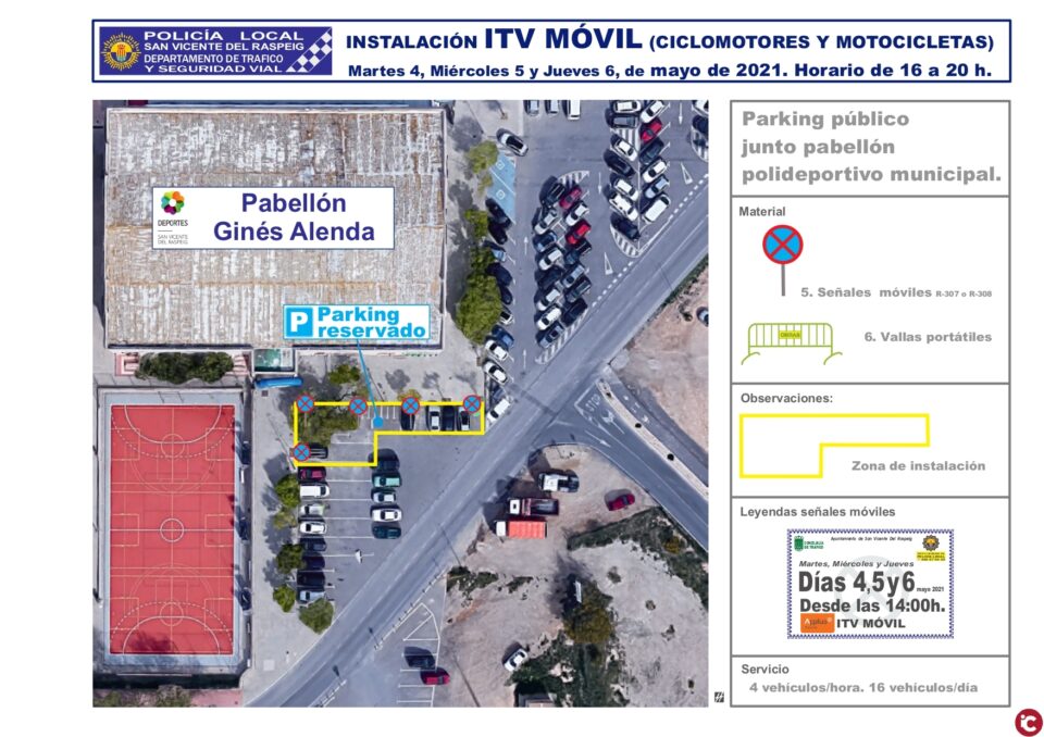 San Vicente del Raspeig contará con una unidad móvil de ITV a partir del mes de mayo