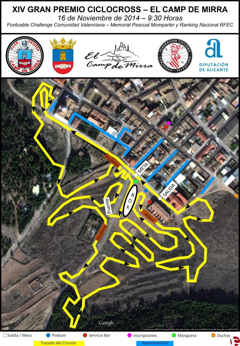 Camp de Mirra se prepara para acoger el próximo domingo 16 de Noviembre la XIV edición del "Gran Premio de Ciclocross Camp de Mirra