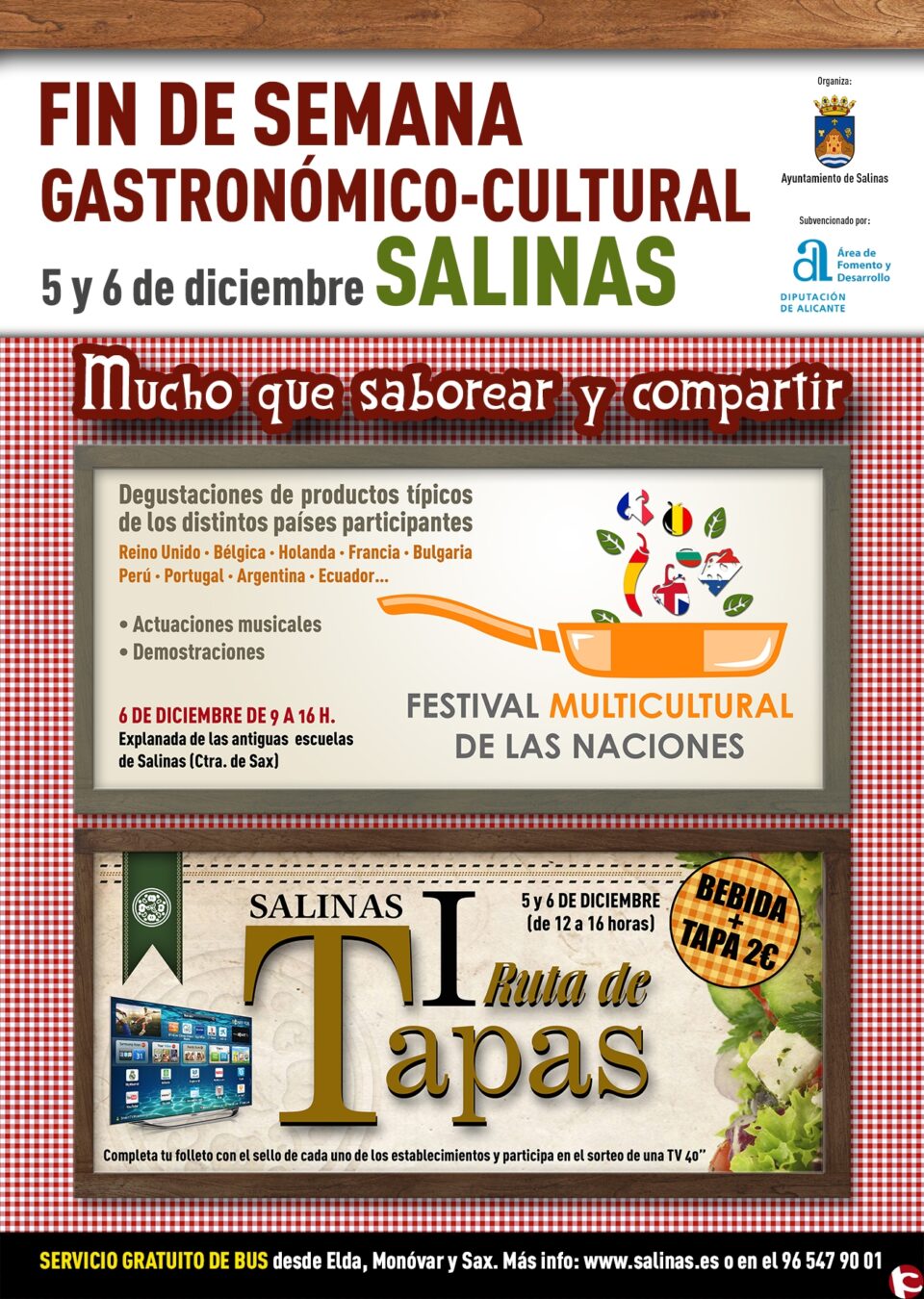 Salinas se prepara para un fin de semana gastronómico-cultural