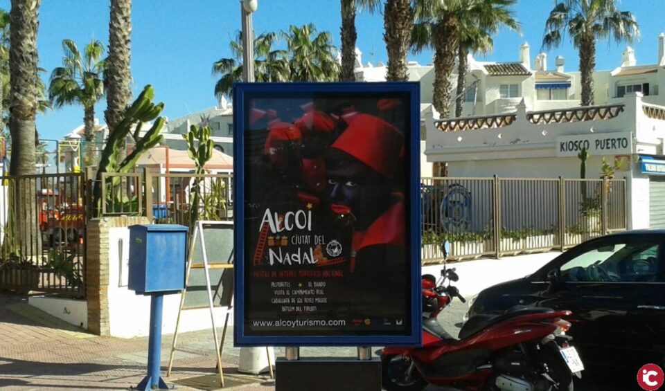 La publicitat d'Alcoi Ciutat del Nadal ha arribat a les principals ciutats turístiques d'Andalusia