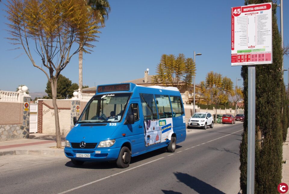 Más de 38.000 viajeros han hecho uso de las líneas 45 y 46 del autobús durante el año 2020 en Sant Vicent del Raspeig