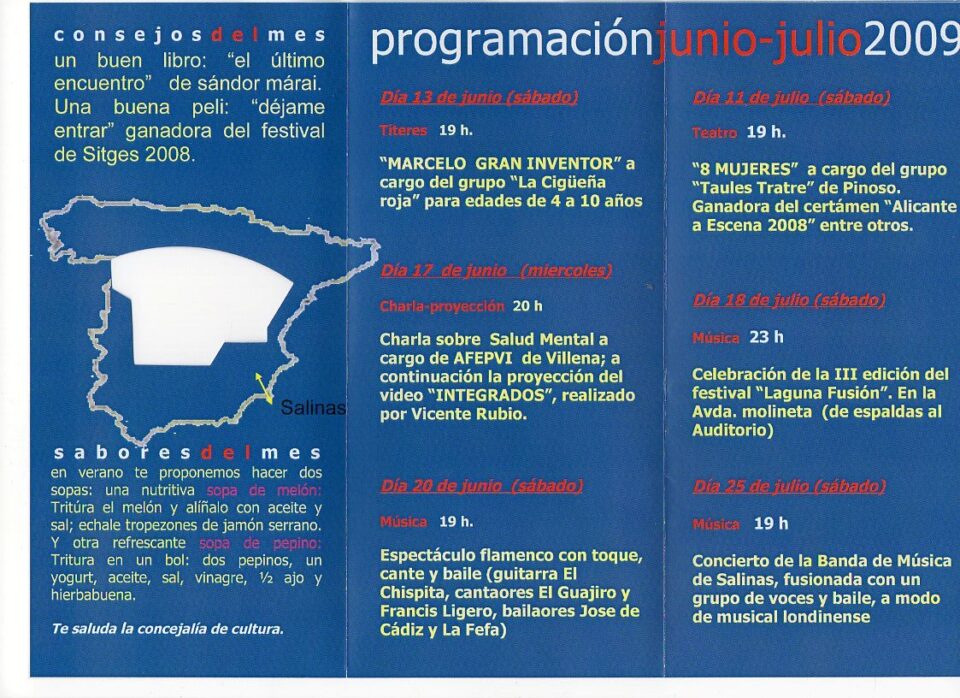 Programación del Auditorio