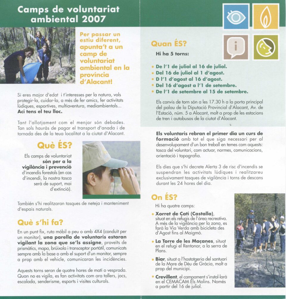 VOLUNTARIADO MEDIOAMBIENTAL 2007